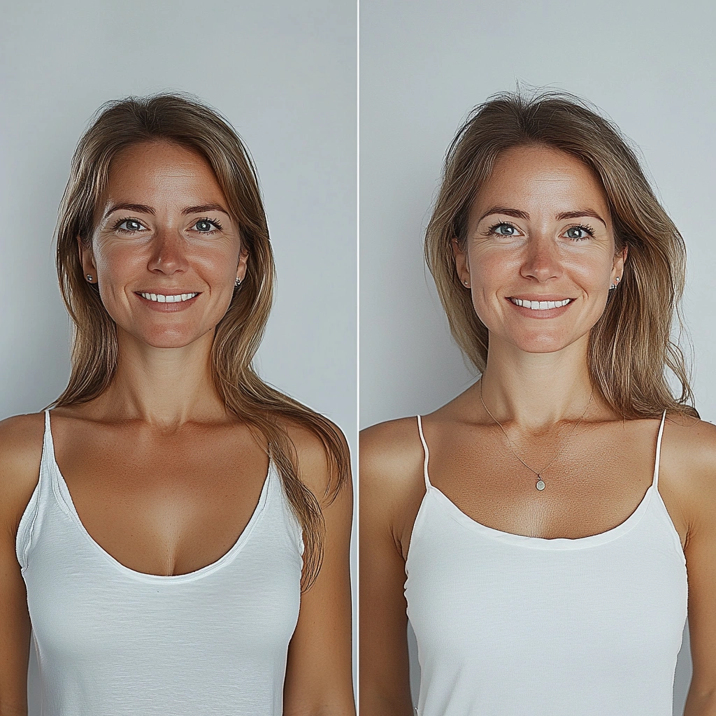 Клієнт Олена демонструє свої результати